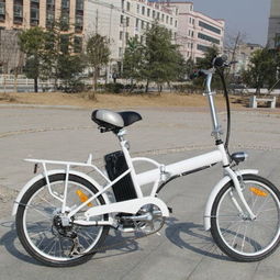 白色直梁折叠电动车 钰鑫20寸禧玛诺六速电动自行车解析